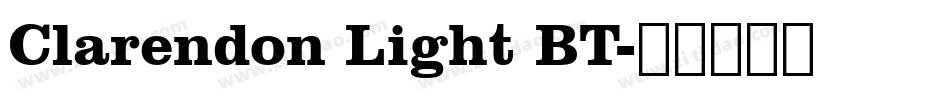 Clarendon Light BT字体转换